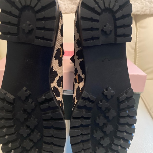 1. Kate Spade Shoes | Kate Spade New
Leopard Print Knit Combat Boots 7.5 - Picture 3 of 3